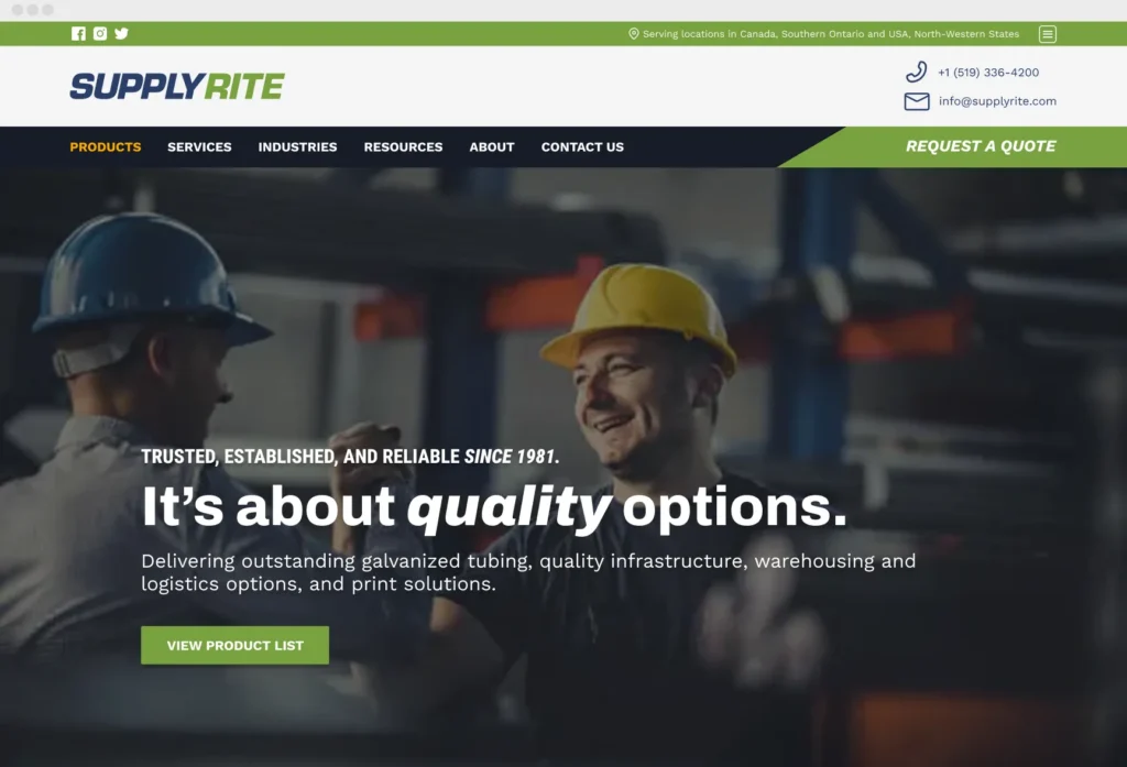 Supply Rite Steels Our Industrial Partner