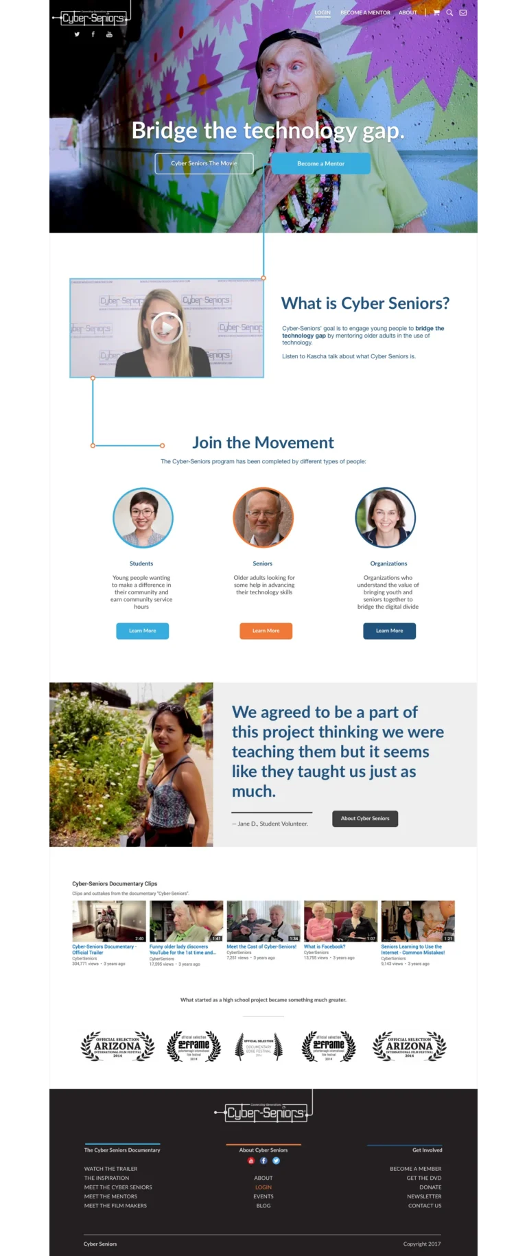 Platform Development for Cyber-Seniors